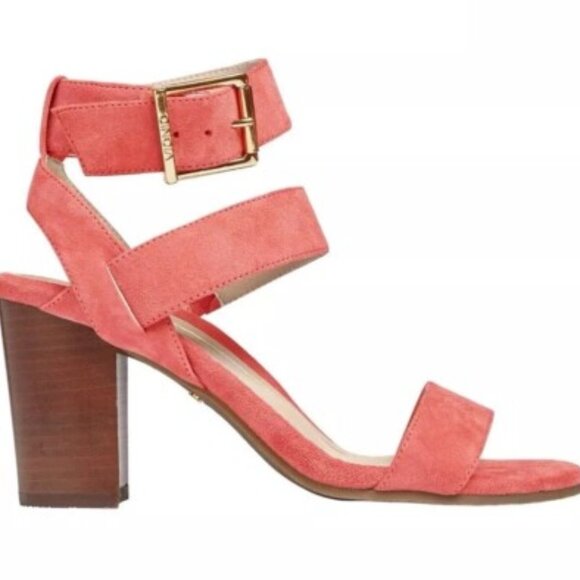 VIONIC Sofia Suede Coral Suede 8.5 W sandals shoes leather NWOT ankle strap - Picture 1 of 13